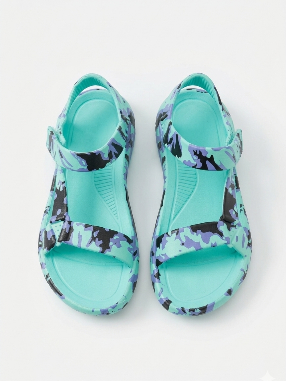 Ocean + Coast Minty Aqua Tie Dye Sandals Size 8 Womens Brands - Picture 4 of 14